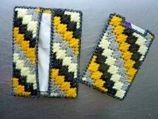 E]Tissue Holder and Card Cover, Handmade in Plastic Canvas