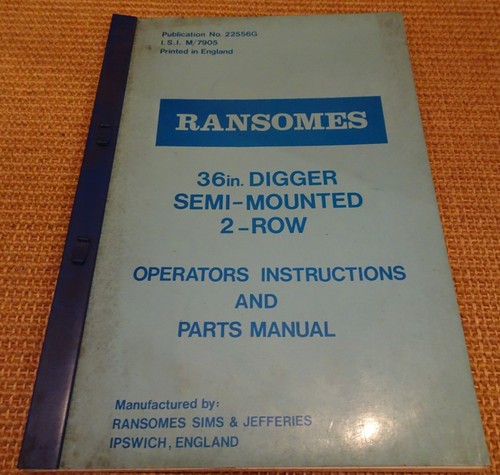 Ransomes 36in digger - 36in,