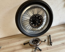 BSA QD 18“ REAR WHEEL ON AKRONT ALLOY RIM B31 A7 A10 GOLDSTAR