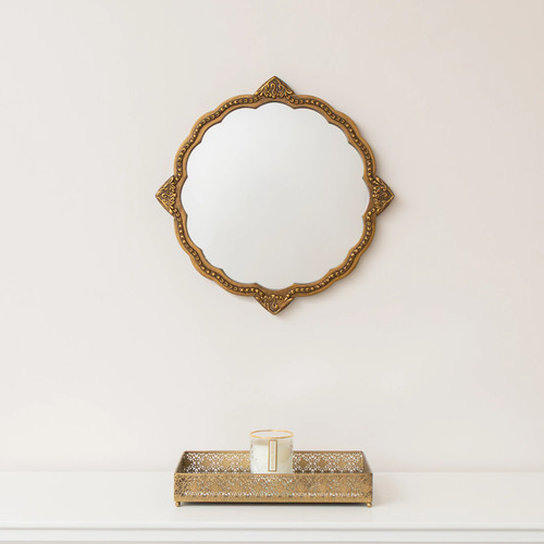 Ornate antique gold round wall - antique,