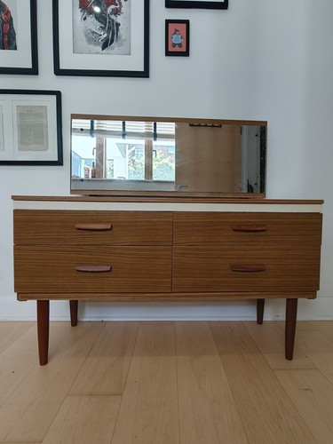 Mid century modern brown wood - brown,