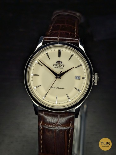 Orient bambino 38mm cream - cream, dial