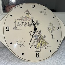 Vintage ceramic clock plate
