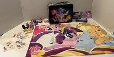 My Little Pony Bundle - Friendship is Magic Tin Lunchbox & Lot of Accessories