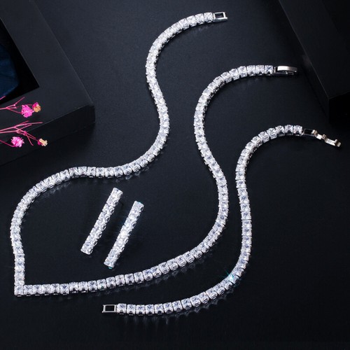 White gold plated fiancee - plated, cz