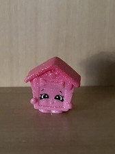 Shopkins Season 4 Ultra Rare Pup E House Glitter Pink VGC