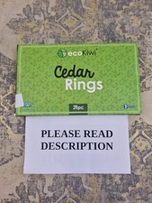 ecoKiwi Moth Repellent for Wardrobes Cedar Rings - 26 Pack - 100% Natural (READ)