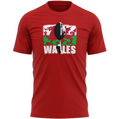 Mens rugby wales flag - flag, shirt