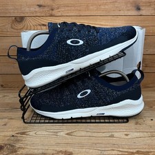 Oakley Trainers Mens Size UK 9.5 EV Zero Edge Blue Knit Running Gym Shoes