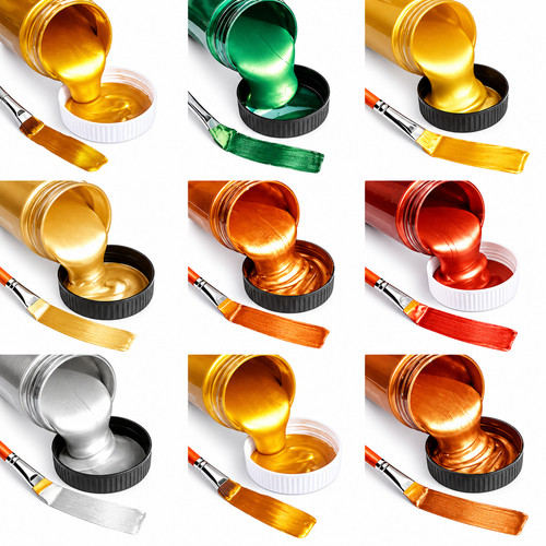 60ml gold metallic acrylic - 60ml,gold,