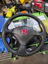 Honda Civic Type R EP3 Leather Steering Wheel 01-06 Red Stitched OEM