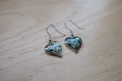 Glass heart shape mosaic - glass,