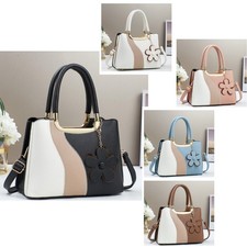 Boutique Flower pendant deco Woman Synthetic Leather S-Medium Tote Shoulder Bag