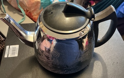 Vintage swan willoware teapot - swan,