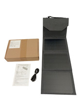 28W Folding Solar Panel Charger with USB Output for Devices Travel New