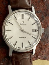 Omega geneve automatic silver mens watch