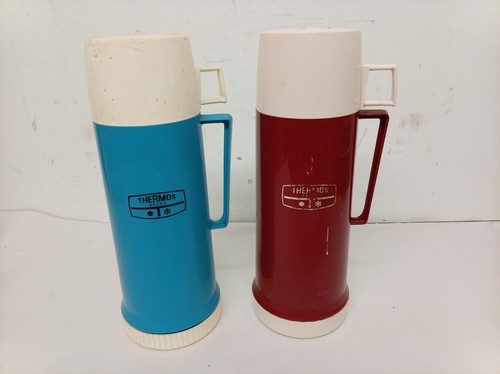 Vintage thermos flasks - vintage,