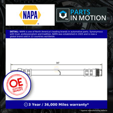 Brake Hose fits RENAULT TRAFIC