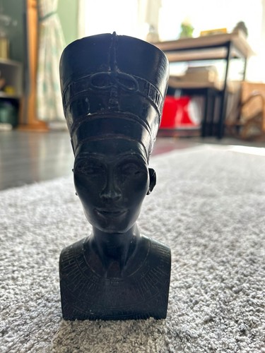 Black nefertiti bust replica - black, bust/replica