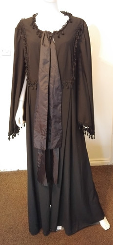Vintage long black jacket coat - long,