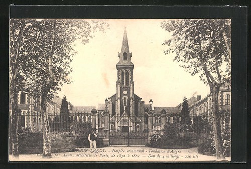 Old postcard bourbon - old,