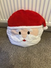 Large Father Christmas Head Cushion