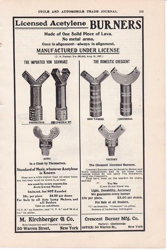 1906 acetylene burner auto - burner,