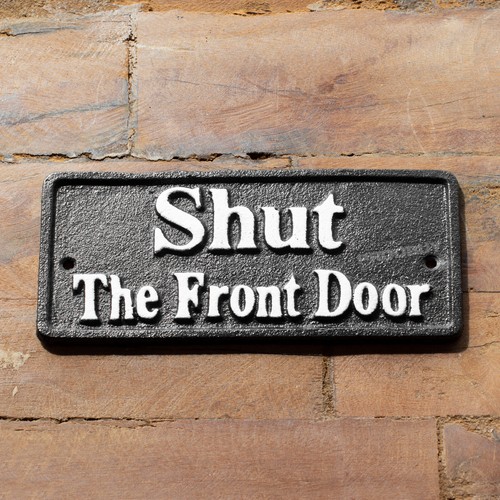 Cast iron shut the front - cast, 'shut