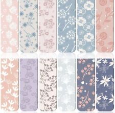 Set Of 4 Beautiful Floral Magnetic Bookmarks Great For Kids And Adults