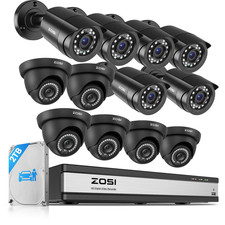 ZOSI 16CH CCTV Security 12Pcs