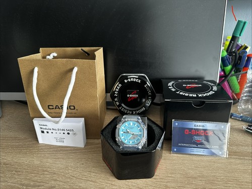 Casio shock clear strap - g,