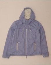 SUPERDRY Womens Windtrekker Hooded Windbreaker Jacket UK 18 XL Purple DO78