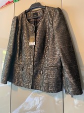 NEXT Tailored Gold Metallic Baroque Jacket, Brand New with tags, Size 16 Reg