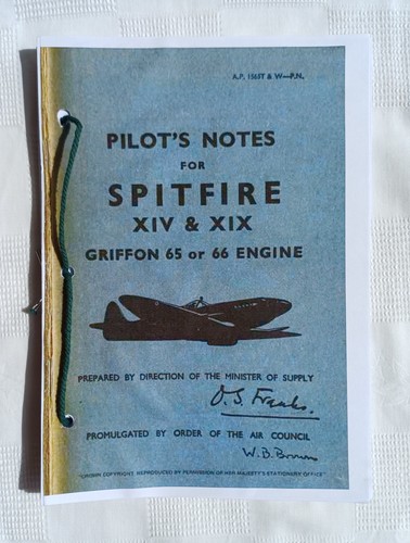 Pilot notes hurricane mks - pilot's,