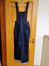 Hell Bunny Dungarees Size Xs UK 8 rockabilly rock n roll Denim 