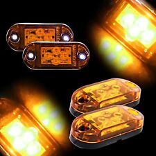 2x 12v Led Amber Orange Side