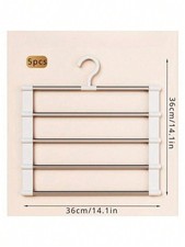 Multi-Layer Clothes Pants Hanger Storage Space Saver Organizer Non-Slip Wardrobe