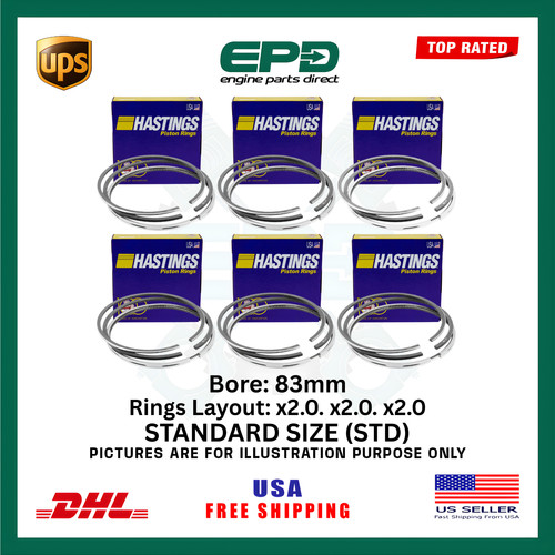 Hastings 2d7367 piston rings - 2d7367,