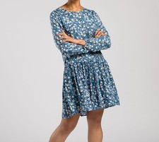 Tiered Mini Smock Dress in