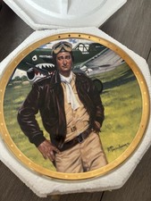 John Wayne, America’s Fighting Pilot Limited Edition Plate Franklin Mint