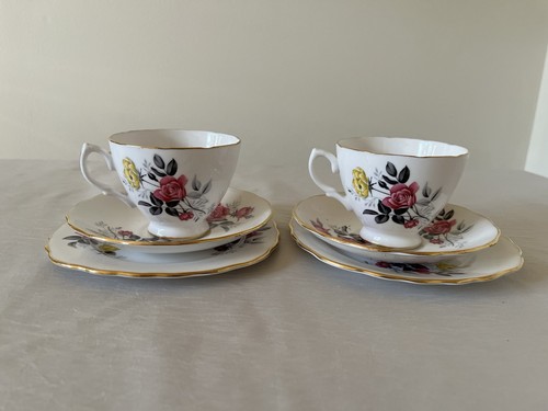 Pair royal vale vintage tea - pair,