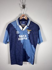 Lazio men’s 1994–96 third football jersey in blue size S