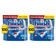 Finish Powerball Quantum Fast Dissolving Dishwasher Tablets - 2 Packs of 100