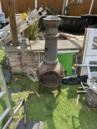 Cast iron chiminea - cast,
