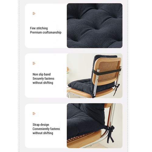 40x80cm black chair - chair, cushion