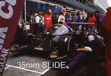 JAGUAR XJR14 TWR SILK CUT MONZA 430KM 1991 DEREK WARWICK 35MM SLIDE PIT STOP