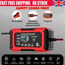 12V 8A Car Battery Charger Automatic Smart Battery Charger For Lead Acid Battery