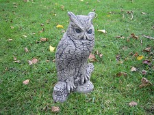 Owl Stone Garden Ornament E