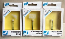 VIESSMANN - N Gauge, Ref.6500 - X3 unused BOWL LAMPS GREEN 35mm - Boxed