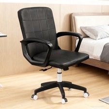 Computer Office Chair,Swivel Chair Height Adjustable Reclining Ergonomic w/ Arms